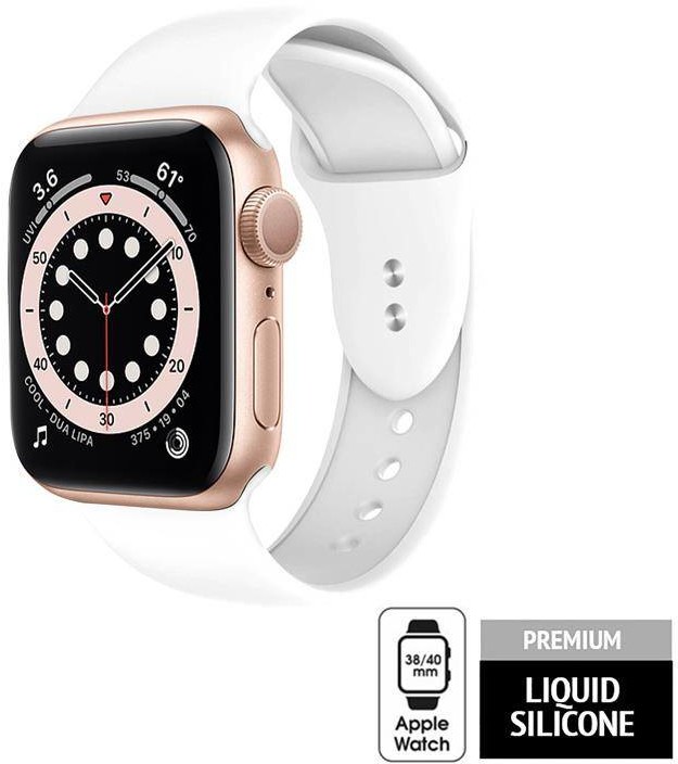Crong Liquid - Pasek do Watch 38/40/41 mm (biały) b2btrade-19609-0