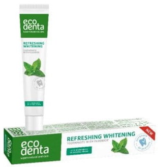 Ecodenta Agafia i produkty ze wschodu BASIC PASTA DO ZĘBÓW ODŚWIEŻAJĄCA I WYBIELAJĄCA Z MIĘTĄ PIEPRZOWĄ 75ML SKR100105