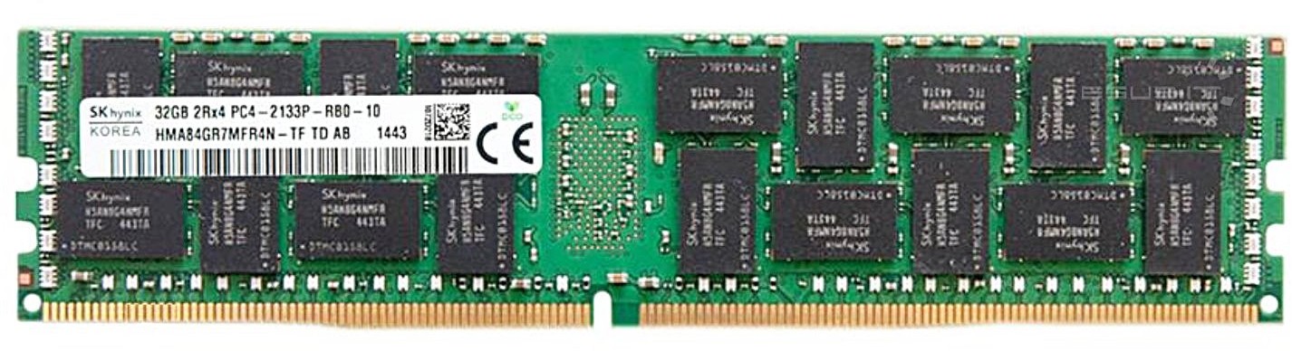 Hynix  RAM 1x 32GB ECC REGISTERED DDR4 2133MHz PC4-17000 RDIMM | HMA84GR7MFR4N-TF HMA84GR7MFR4N-TF