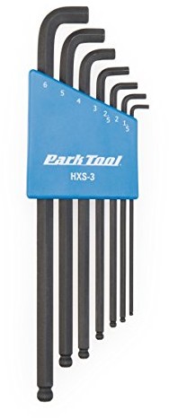 Park Tool Tool HXS-3 Stubby Hex Wrench Set by parkowania Tool QKHXS3