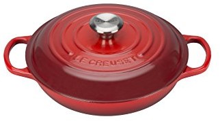 Le Creuset 21180260602430 Signature profesjonalny garnek 26 cm, wiśniowy Gourmet 21180260602430