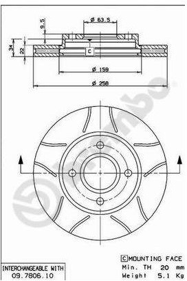 BREMBO 09.7806.75