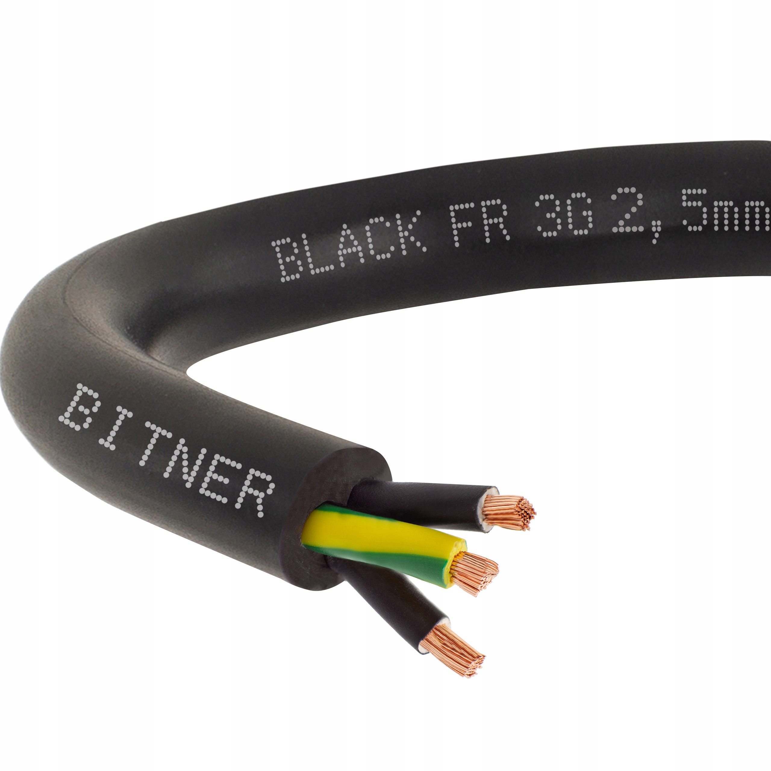 Conotech Kabel prądowy ziemny linka giętki 3x2,5mm2