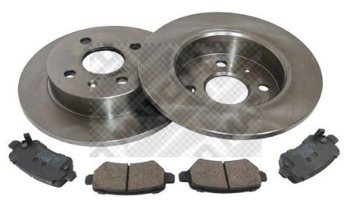 Mapco mapco 47691 hamulec komplet tarcze hamulcowe okładziny hamulców z tylnej osi 47691