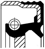 Corteco Pierścień uszczelniający wału, wał korbowy 12014494B 12014494B