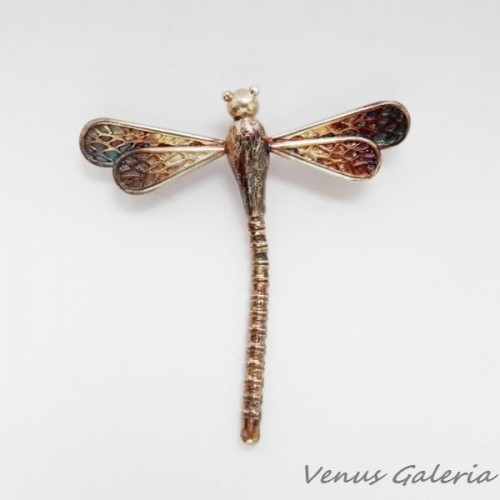 Broszko - zawieszka srebrna- Ważka W1 187