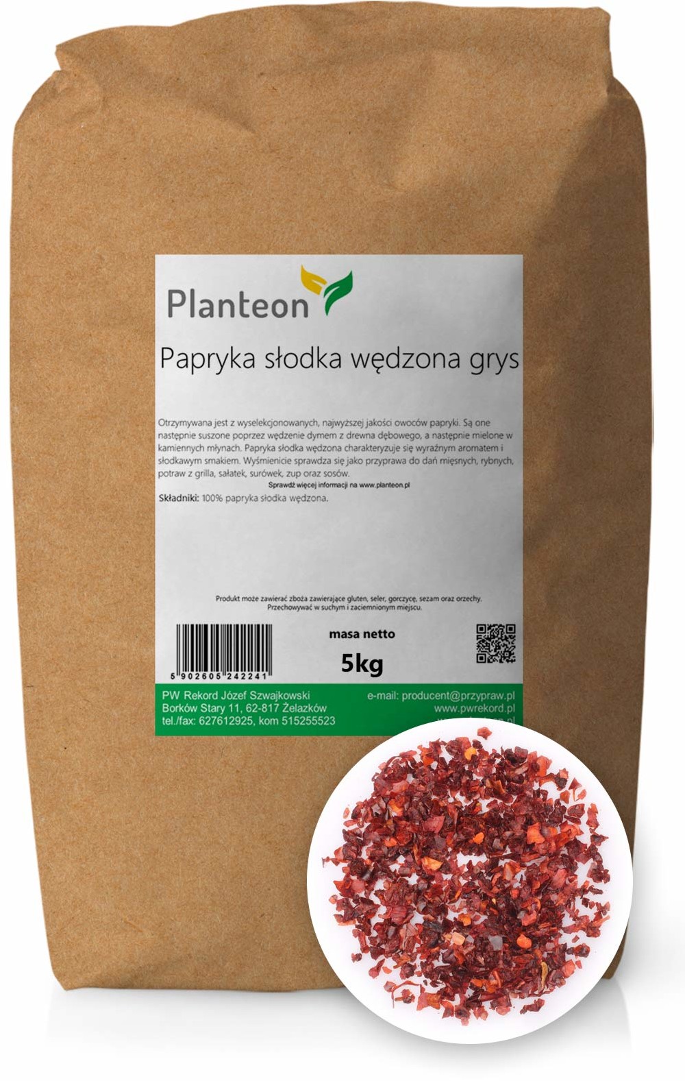 Planteon Papryka słodka wędzona grys 5kg 2-0032-36-6