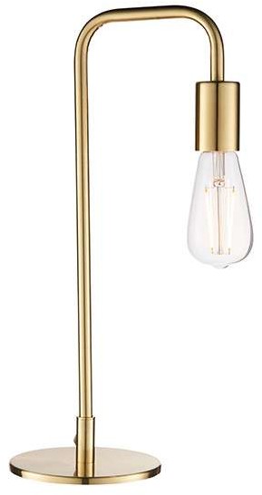Endon Stołowa LAMPA stojąca RUBENS 77117  industrialna LAMPKA biurkowa loftowa metalowa złota Endon