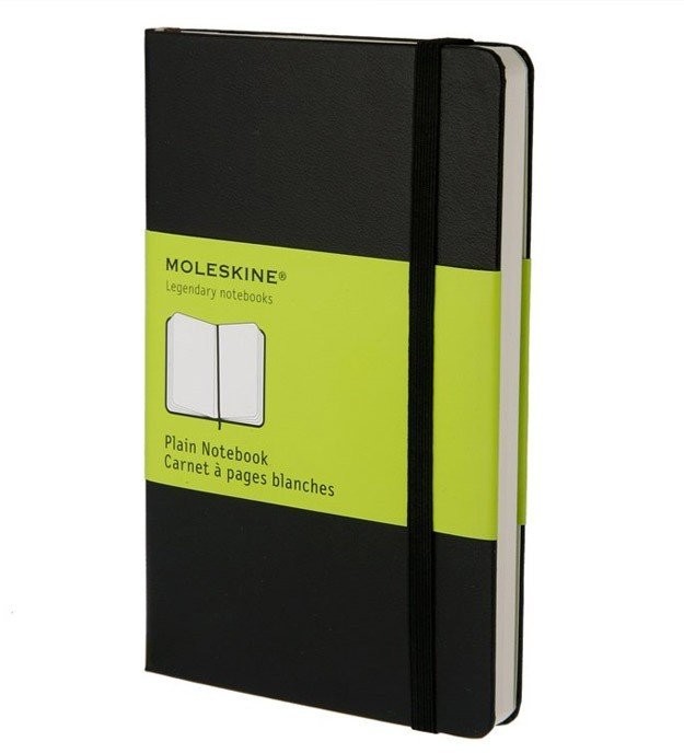 Moleskine Notes kieszonkowy gładki czarny QP012