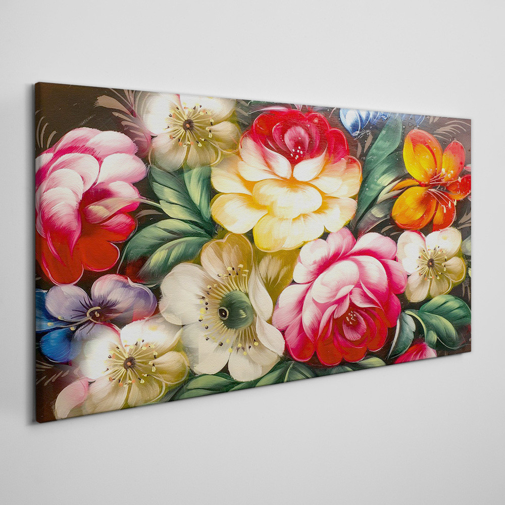 PL Coloray Obraz Canvas kwiaty 100x50cm