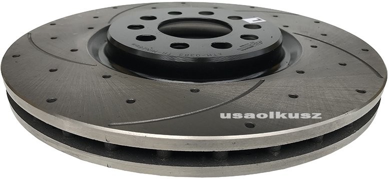 ATM Przednia WIERCONA nacinana tarcza hamulcowa 330mm Jeep Cherokee KL 2014 0383S