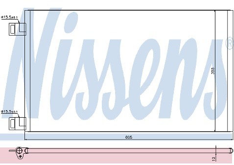NISSENS Chłodnica klimatyzacji 940155