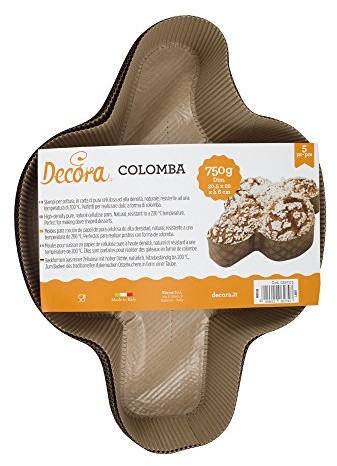 Decora 0320173 formy do pieczenia gołębi 5 sztuki, papieru z celulozy czystego, brązowy 0320173