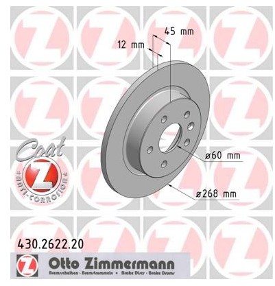 Zimmermann Tarcza hamulcowa 430.2622.20