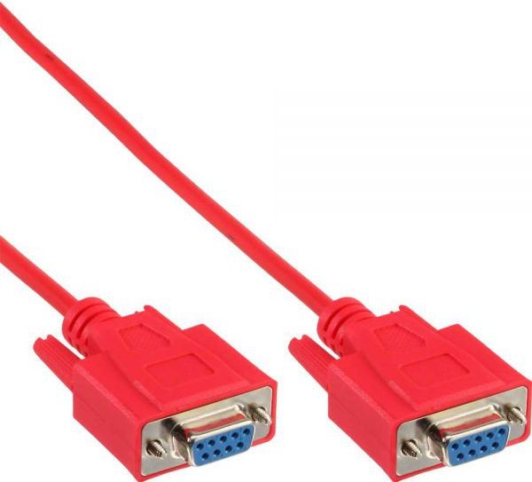 InLine Kabel DB9 Pin żeński żeński moulded czerwony 3m 12224B