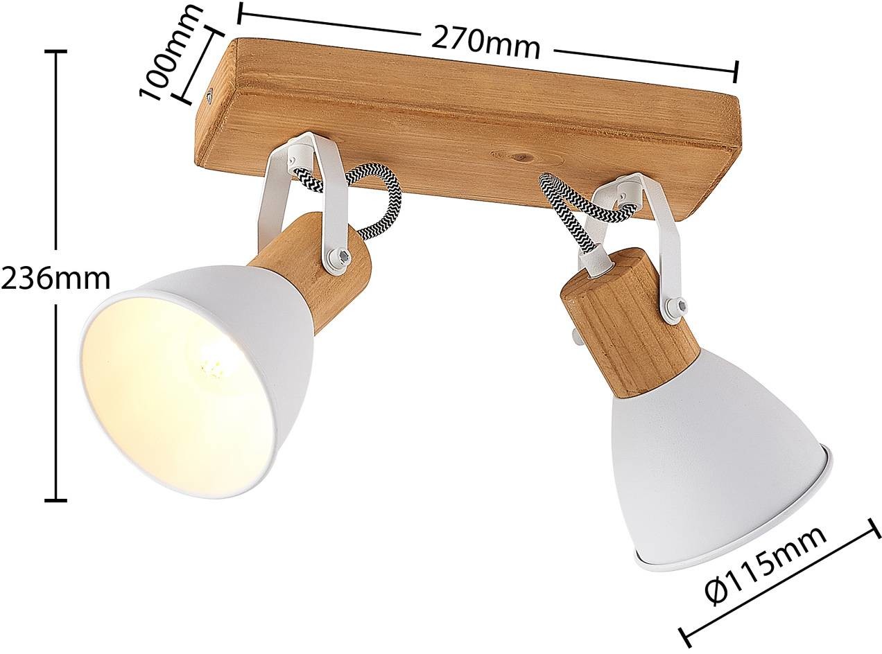 Lindby Merela lampa sufitowa 2-punktowa
