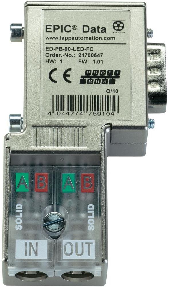 LappKabel Złącze EPIC Data PROFIBUS LappKabel EPIC ED-PB-90-PG-LED-FC 21700547 Ilość biegunów 9 1 szt EPIC ED-PB-90-PG-LED-FC