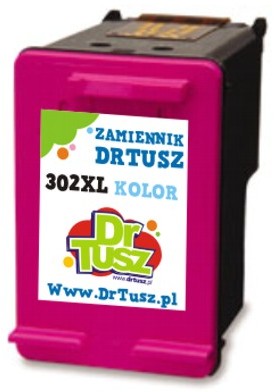 DrTusz Tusz Zamiennik 302 do HP F6U65AE) Kolorowy)