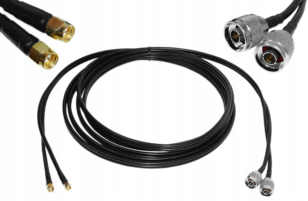 10 metrowy podwójny konektor H-155 SMAm/Nm Huawei