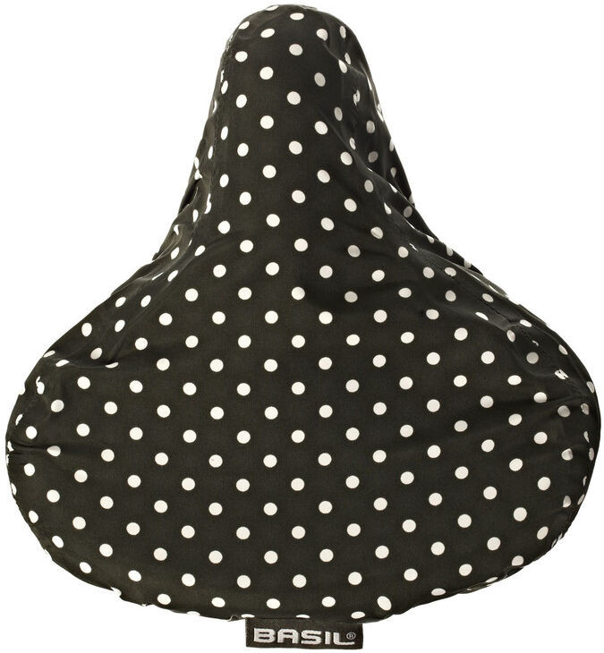 BASIL Katharina Pokrowiec na siodełko rowerowe, black + dots 2020 Pokrowce na siodełka