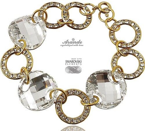 Swarovski Arande SPECIAL Bransoletka COMET ZŁOTE SREBRO 4082135252
