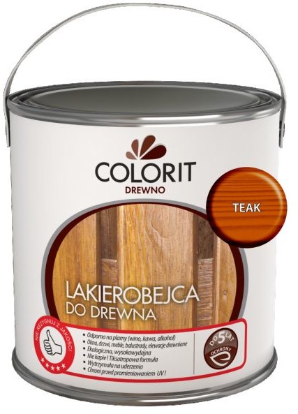 Colorit Lakierobejca do drewna  Drewno teak 2 5 l