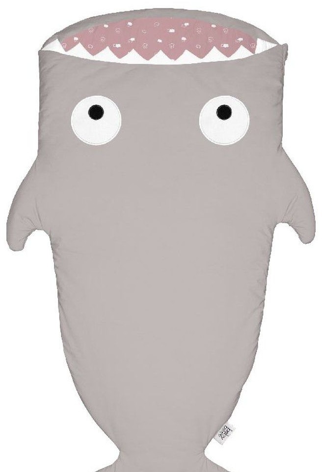 BABY BITES Baby Bites Śpiworek letni Shark (2-6 lat) Stone/Pink