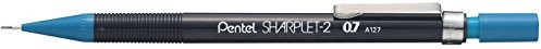 Pentel Ołówek mechaniczny Sharplet-2, grubość wkładu 0,7 MM, trzpień czarny/niebieski A127C