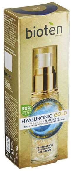 Bioten Hialuronowe wypełniające serum przeciwzmarszczkoweGold Replumping l Serum)Pear Replumping l Serum)