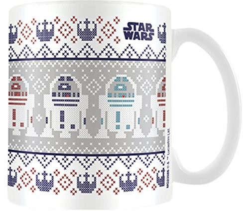 Star Wars MG23586 R2D2 ceramiczny kubek, stylizowany na Boże Narodzenie, 11,5 x 9,5 cm MG23586