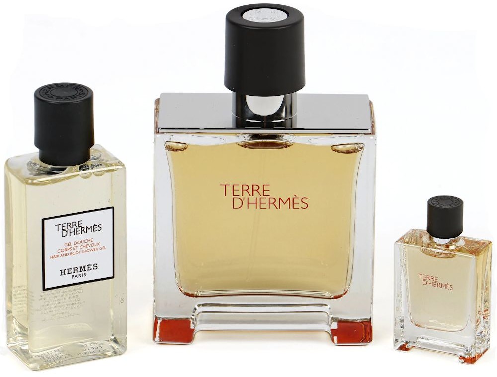 Hermes Herms Terre D 75ml edp + 5ml edp + 40ml żel pod prysznic