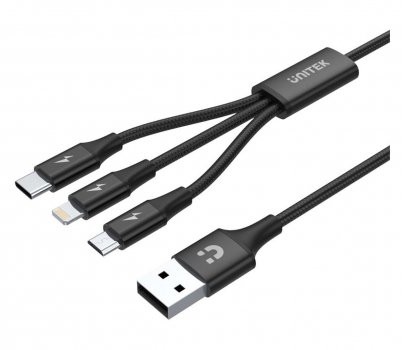 Unitek Kabel USB 3.0 Lightning USB-C micro USB 1m