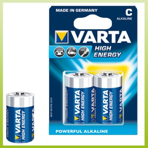 Varta High Energy bateria LR14 Baby C (1,5 V, 1400 mAh, 1 X 2-częściowy Blister) 4008496559329