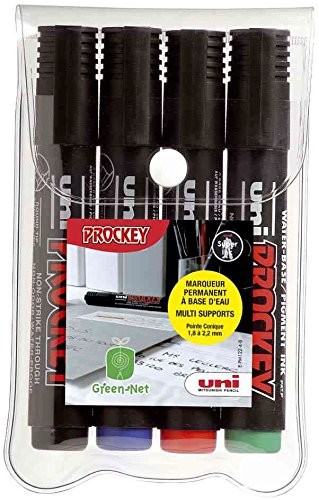 uni-ball Uniball Permanent Marker Prockey pm122 4, 4eretui PM122/4