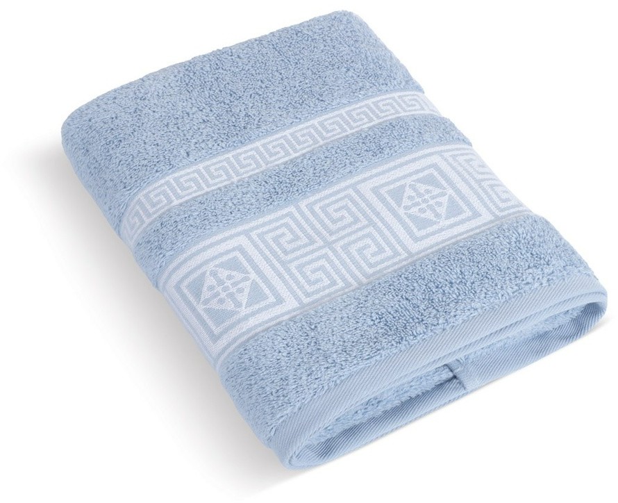 Ręcznik Grecka kolekcja jasnoniebieski, 50 x 100 cm, 50 x 100 cm