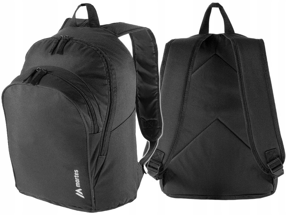 Plecak Turystyczny Miejski Szkolny Mat Czarny 24L