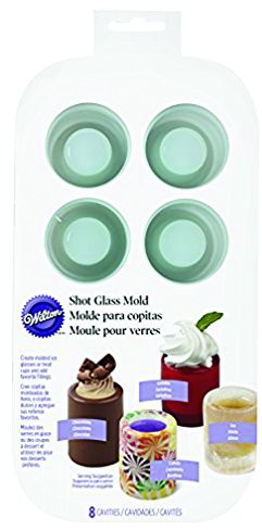 Wilton silikonowe Shot Mold wpuszczone Round 8, inne, wielokolorowy 405480