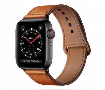 Tech-Protect Pasek Leatherfit do Watch brown