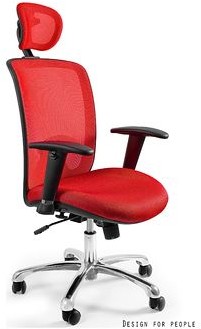 Unique Fotel biurowy Expander czerwony W-94-2 W-94-2