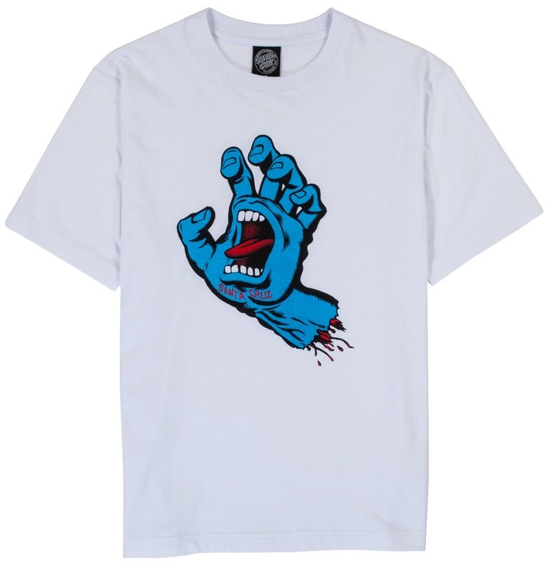 Santa Cruz koszulka Screaming Hand Tee White WHITE) rozmiar 10