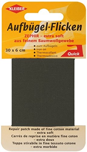 Kleiber 30 x 6 cm bardzo miękka, delikatna, bawełniana wollaus powrotu do zdrowia tasiemka do naprasowania 310-01