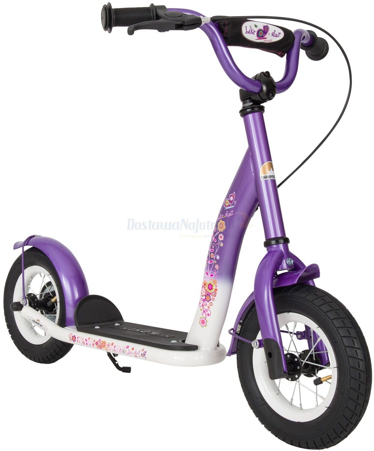 BikeStar Hulajnoga dla dzieci pompowane koła 10