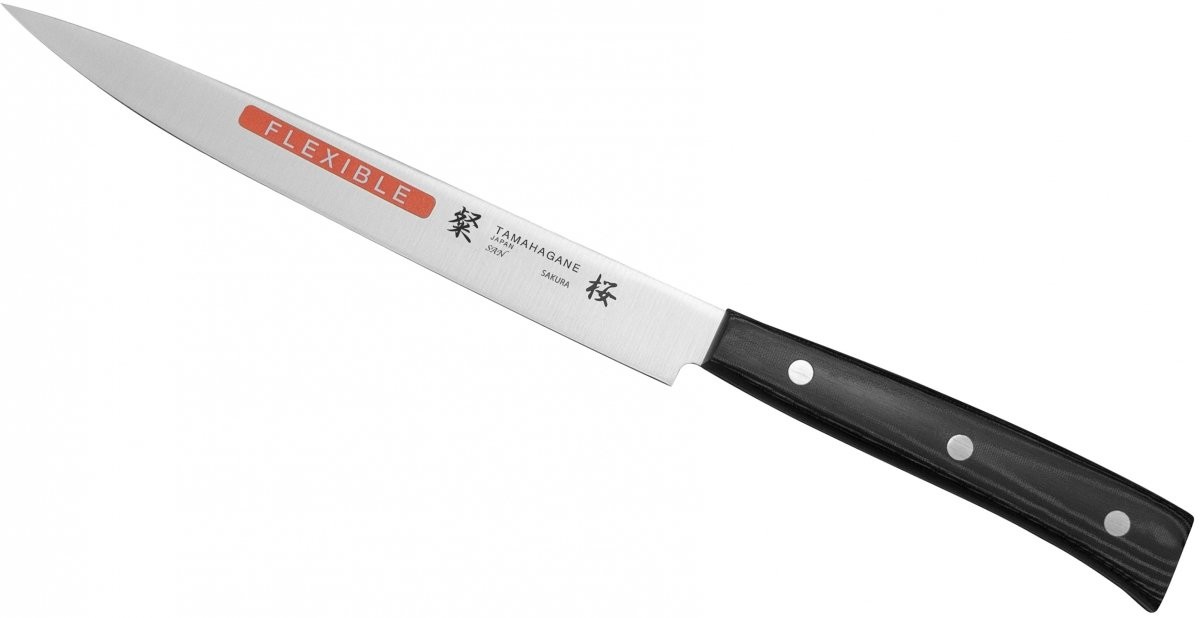 Tamahagane Sakura Nóż do ryb elastyczny 16cm
