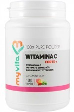 MyVita Witamina C FORTE+ proszek 1kg - witamina C + bioflawonoidy + dzika róża 21PRNWITCDF