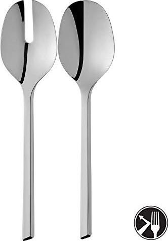 WMF sztućce do sałatek Kineo ze stali nierdzewnej 25 cm widelec do sałatek łyżka do serwowania Cromargan Protect stal nierdzewna polerowana błyszcząca odporna na zarysowania można myć w zmyw 1268216340