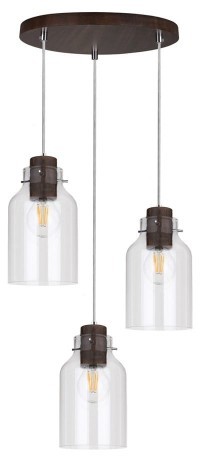 Spotlight Alessandro lampa wisząca 3-punktowa orzech 1760376R 1760376R