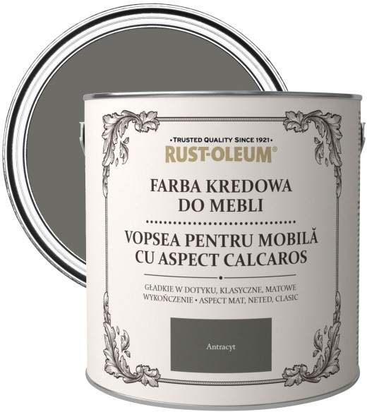 Rust-Oleum Farba kredowa do mebli Rust-Oleum antracyt 2 5 l R0070014C5