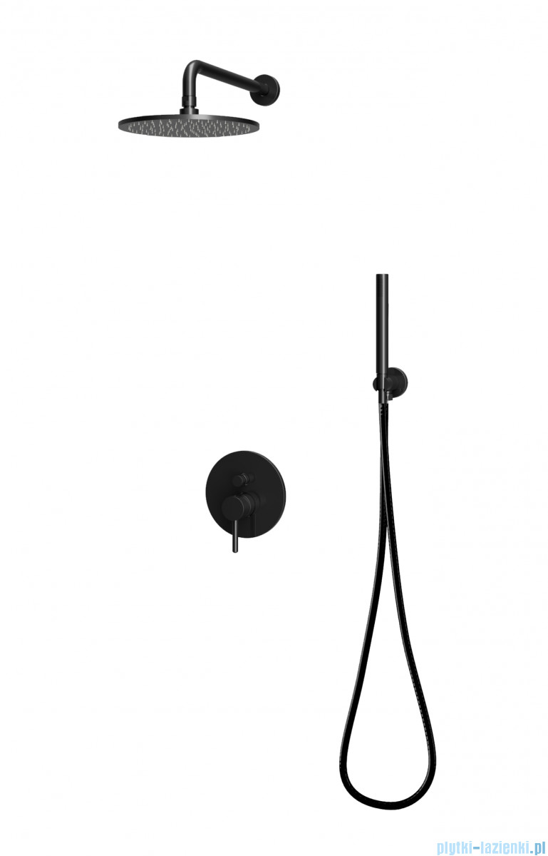 Omnires Y podtynkowy zestaw prysznicowy czarny mat SYSY18BL |