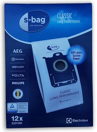 12x Worki Elektrolux E201SM S-Bag Long Performance