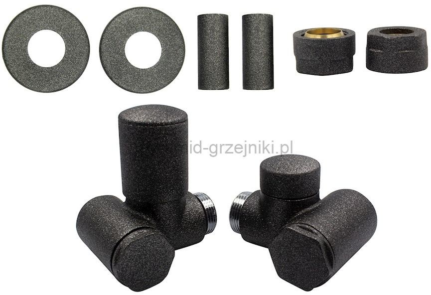 Varioterm Zawór regulacyjny Integra All in One - antracyt miedź 15 mm lewy AIR15FK/L(Cu)